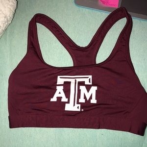 PINK Texas A&M Sports bra